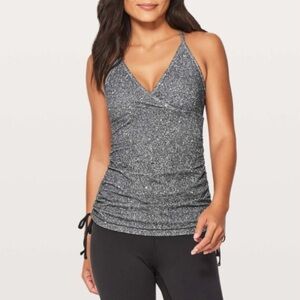 Lululemon Full Freedom Tank Luminesce Splatter White Black 4